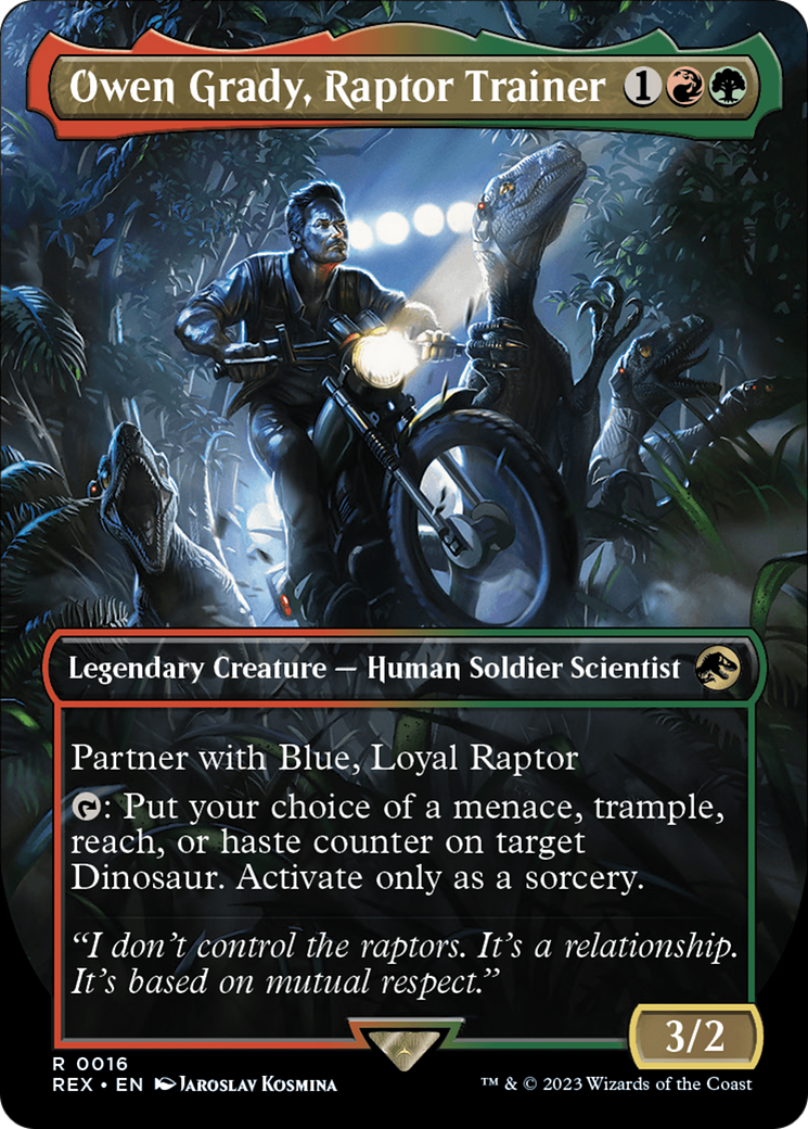 Owen Grady, Raptor Trainer (Borderless) [Jurassic World Collection] | Lots Moore NSW