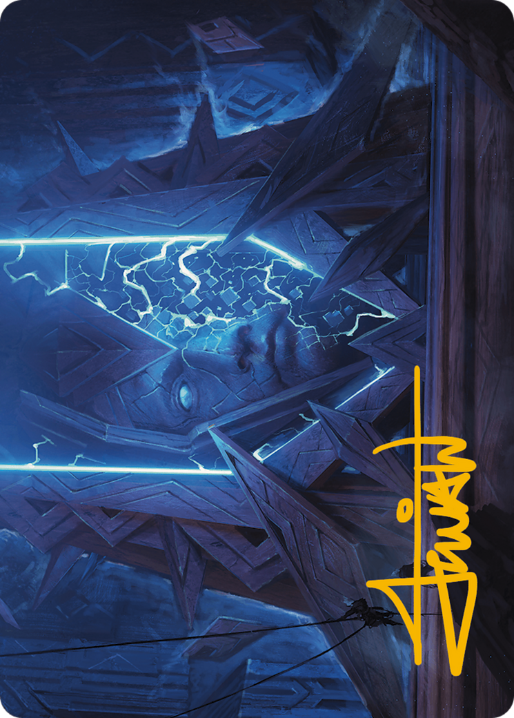 Stone Idol Generator Art Card (Gold-Stamped Signature) [Modern Horizons 3 Art Series] | Lots Moore NSW
