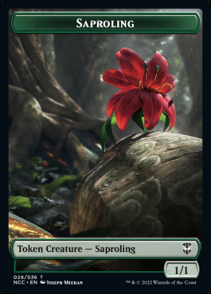 Beast // Saproling Double-Sided Token [Streets of New Capenna Commander Tokens] | Lots Moore NSW