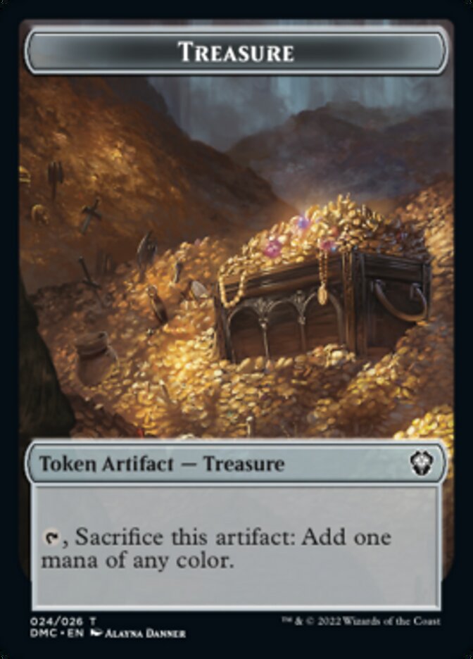 Ragavan // Treasure Double-Sided Token [Dominaria United Commander Tokens] | Lots Moore NSW