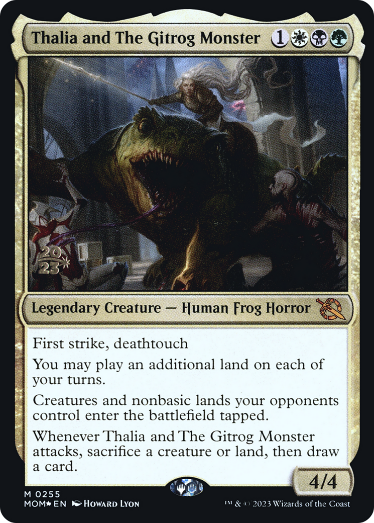 Thalia and The Gitrog Monster [March of the Machine Prerelease Promos] | Lots Moore NSW