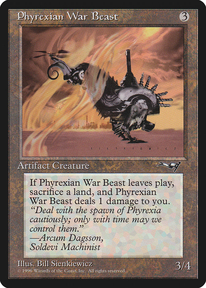 Phyrexian War Beast (Signature on Right) [Alliances] | Lots Moore NSW