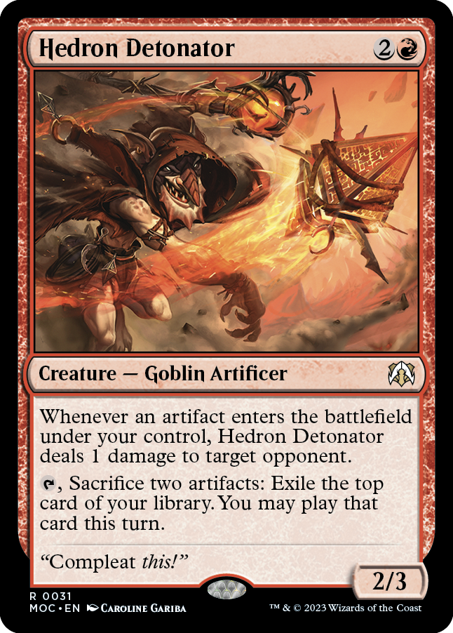 Hedron Detonator [March of the Machine Commander] | Lots Moore NSW