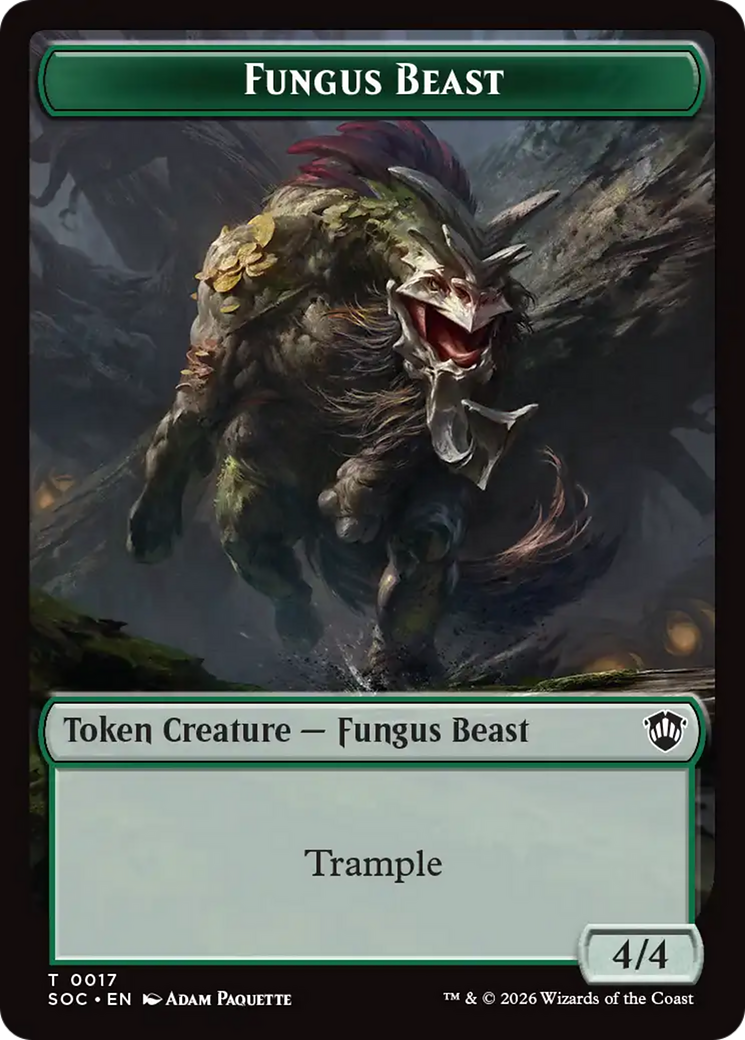 Goat // Fungus Beast Double-Sided Token [Secrets of Strixhaven Commander Tokens] | Lots Moore NSW