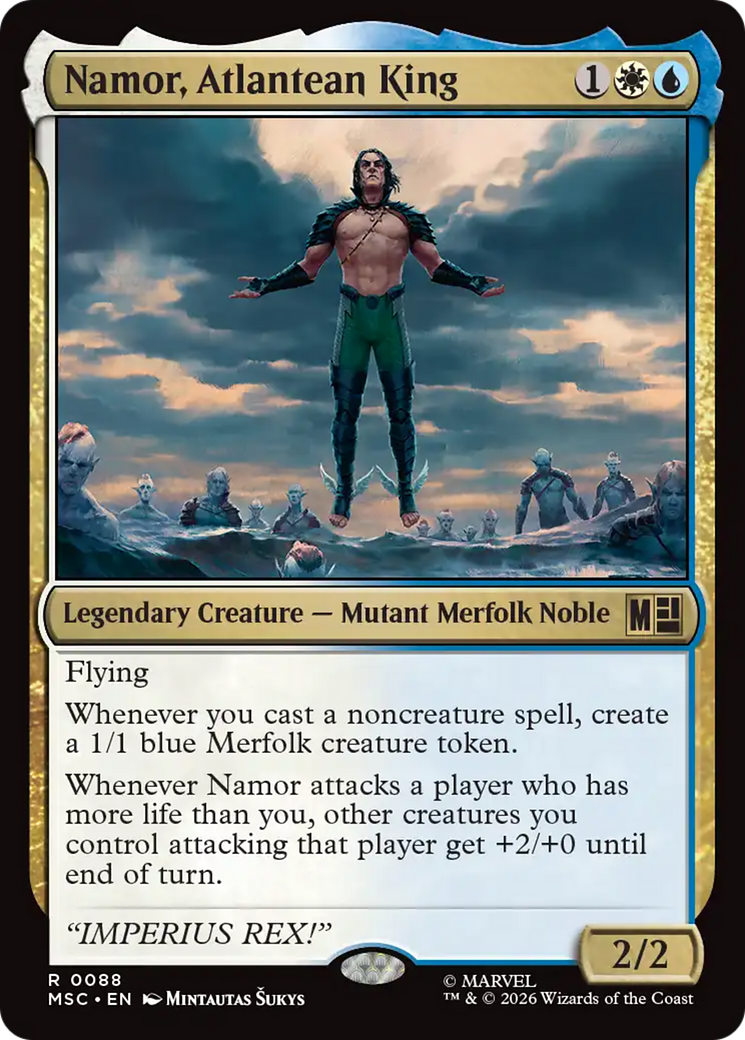 Namor, Atlantean King (Surge Foil) [Marvel Super Heroes Commander] | Lots Moore NSW