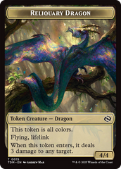 Reliquary Dragon // Dragon (0011) Double-Sided Token [Tarkir: Dragonstorm Tokens] | Lots Moore NSW