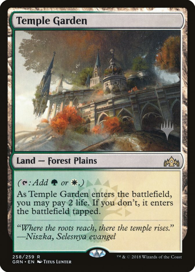 Temple Garden (Promo Pack) [Guilds of Ravnica Promos] | Lots Moore NSW