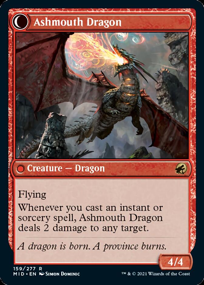 Smoldering Egg // Ashmouth Dragon [Innistrad: Midnight Hunt] | Lots Moore NSW