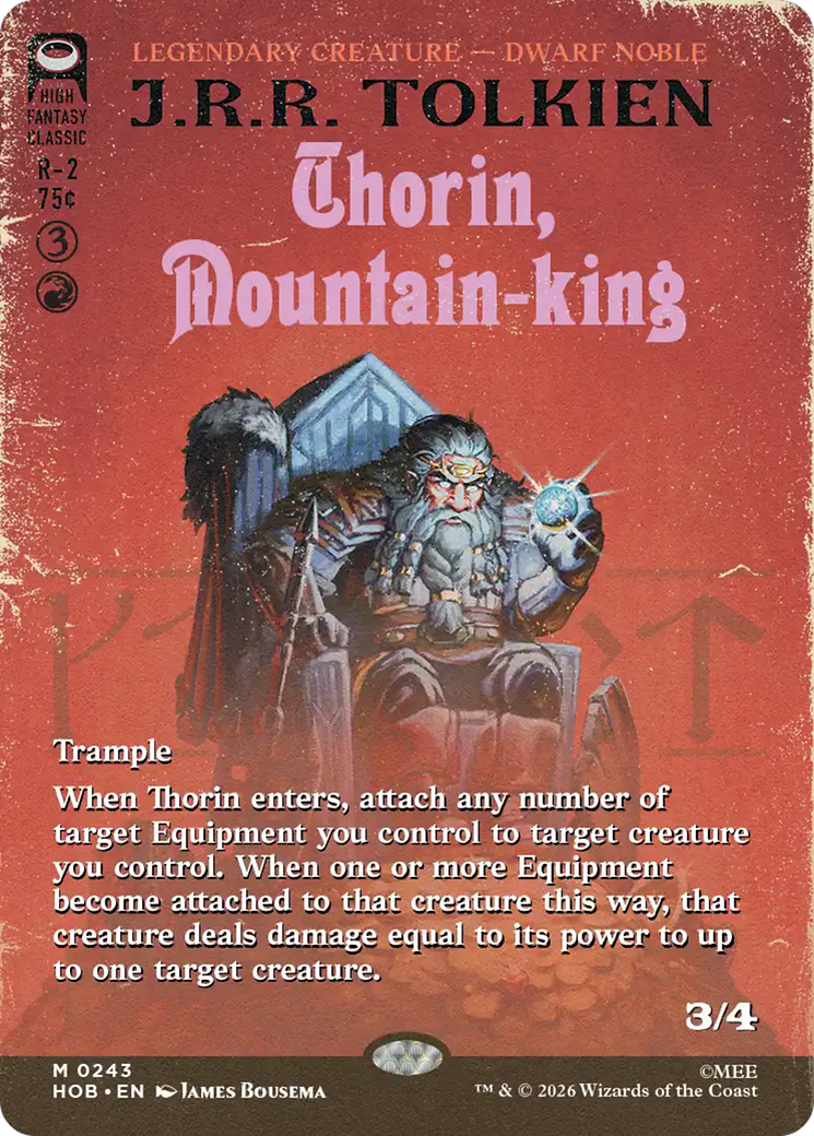 Thorin, Mountain-king (Borderless) [The Hobbit] | Lots Moore NSW