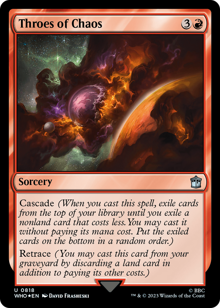 Throes of Chaos (Surge Foil) [Doctor Who] | Lots Moore NSW