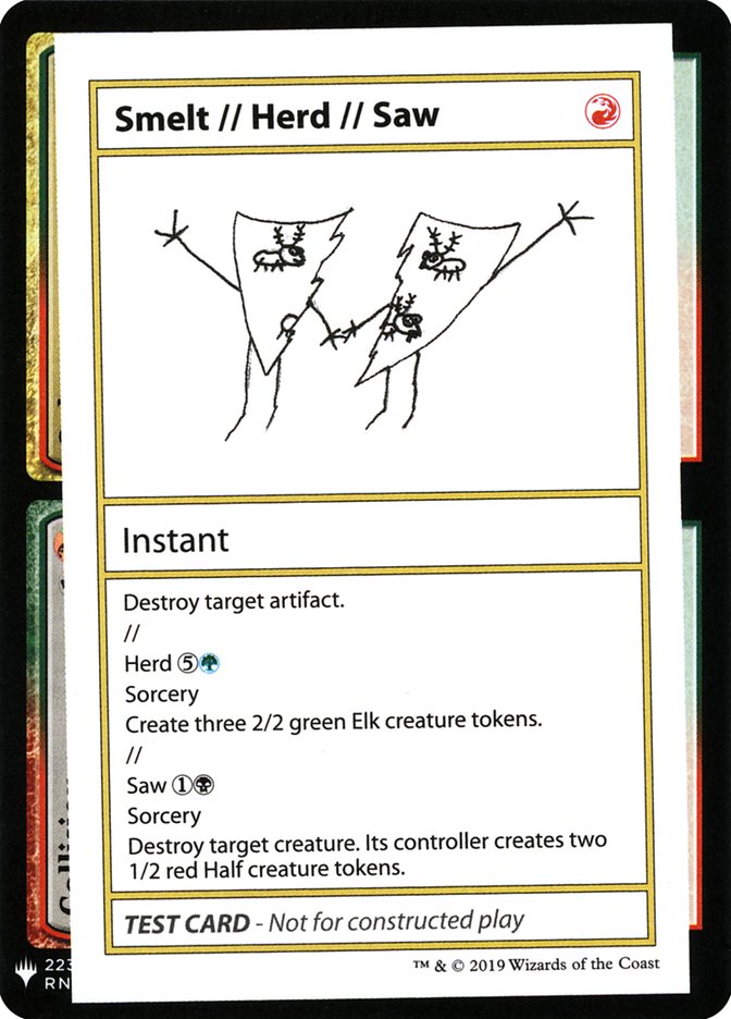 Smelt // Herd // Saw [Mystery Booster Playtest Cards] | Lots Moore NSW
