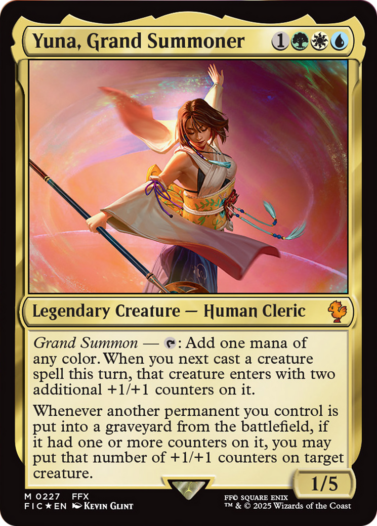 Yuna, Grand Summoner (Surge Foil) [FINAL FANTASY Commander] | Lots Moore NSW