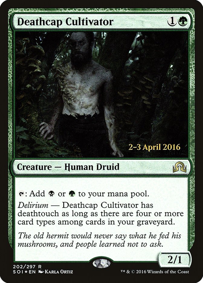 Deathcap Cultivator [Shadows over Innistrad Prerelease Promos] | Lots Moore NSW