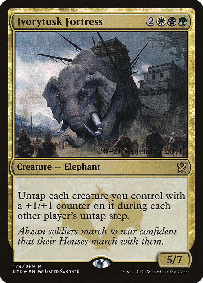 Ivorytusk Fortress [Khans of Tarkir Prerelease Promos] | Lots Moore NSW