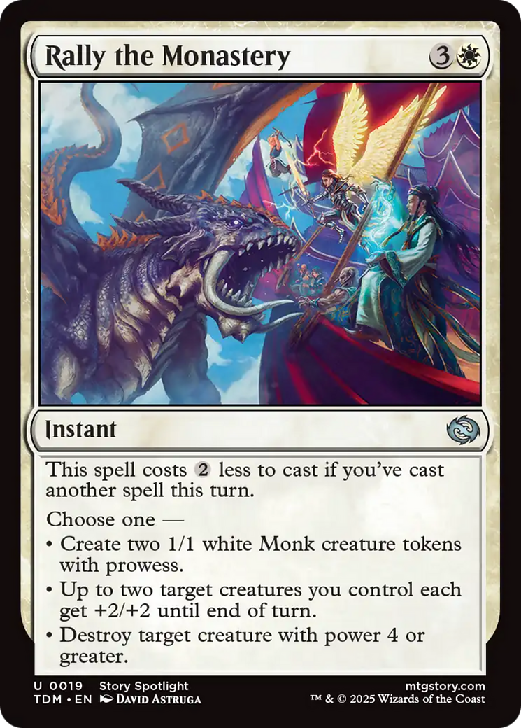Rally the Monastery [Tarkir: Dragonstorm] | Lots Moore NSW