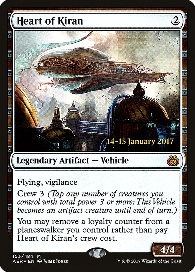 Heart of Kiran [Aether Revolt Prerelease Promos] | Lots Moore NSW