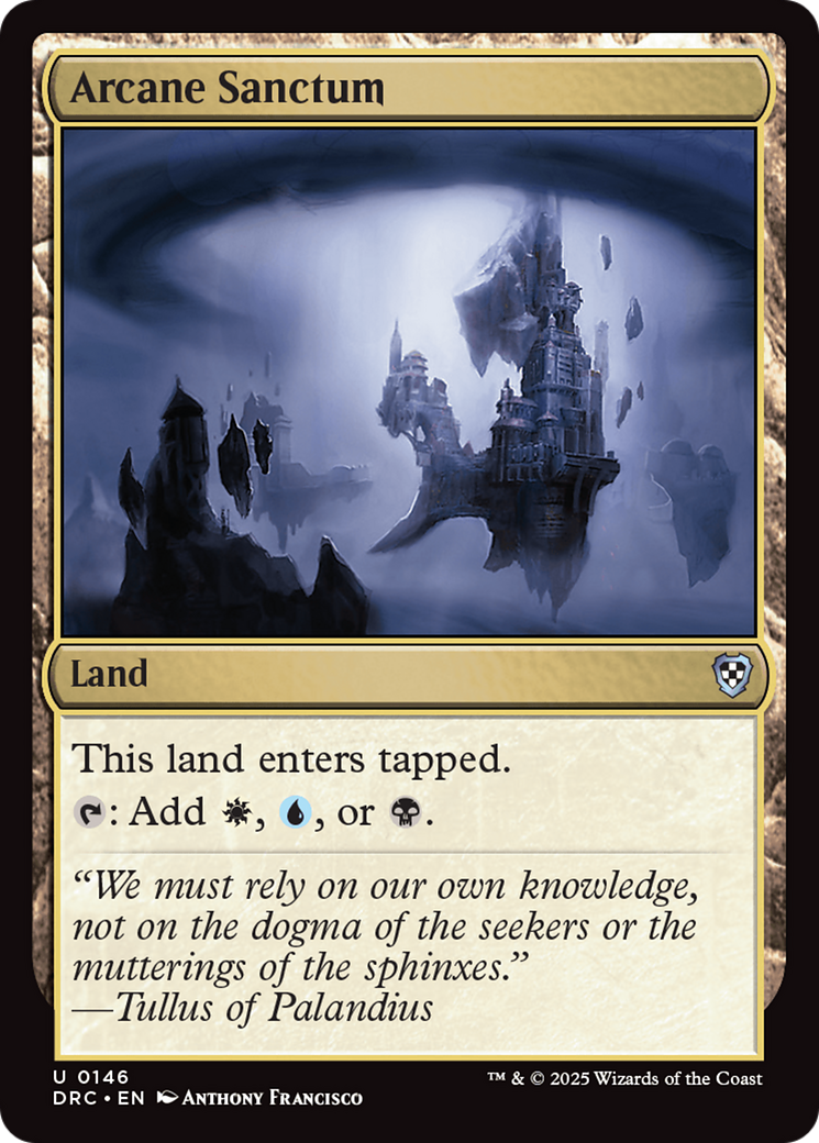 Arcane Sanctum [Aetherdrift Commander] | Lots Moore NSW