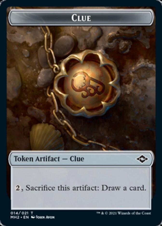 Clue (14) // Zombie Double-Sided Token [Modern Horizons 2 Tokens] | Lots Moore NSW