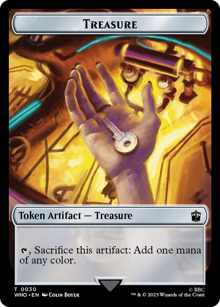 Alien Warrior // Treasure (0030) Double-Sided Token [Doctor Who Tokens] | Lots Moore NSW