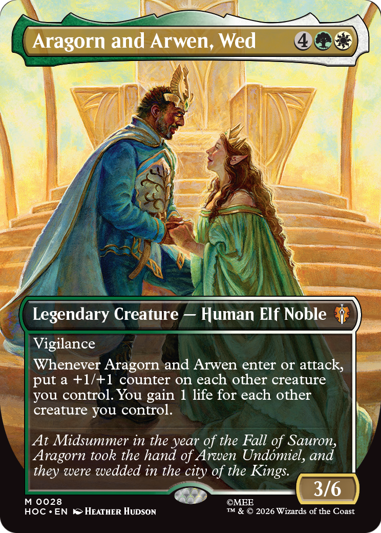 Aragorn and Arwen, Wed (Borderless) [The Hobbit] | Lots Moore NSW