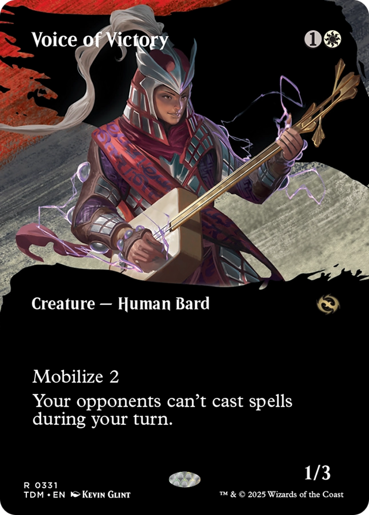 Voice of Victory (Borderless) [Tarkir: Dragonstorm] | Lots Moore NSW