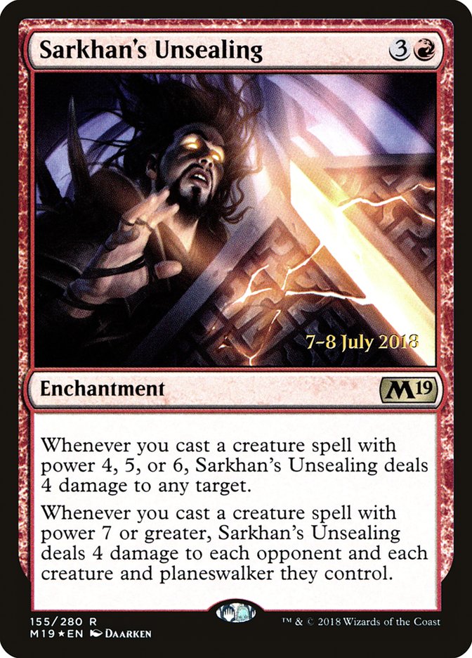 Sarkhan's Unsealing [Core Set 2019 Prerelease Promos] | Lots Moore NSW