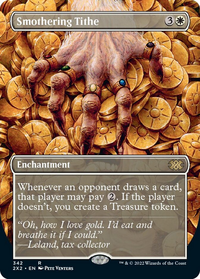 Smothering Tithe (Borderless Alternate Art) [Double Masters 2022] | Lots Moore NSW
