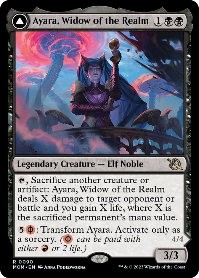 Ayara, Widow of the Realm // Ayara, Furnace Queen [March of the Machine] | Lots Moore NSW