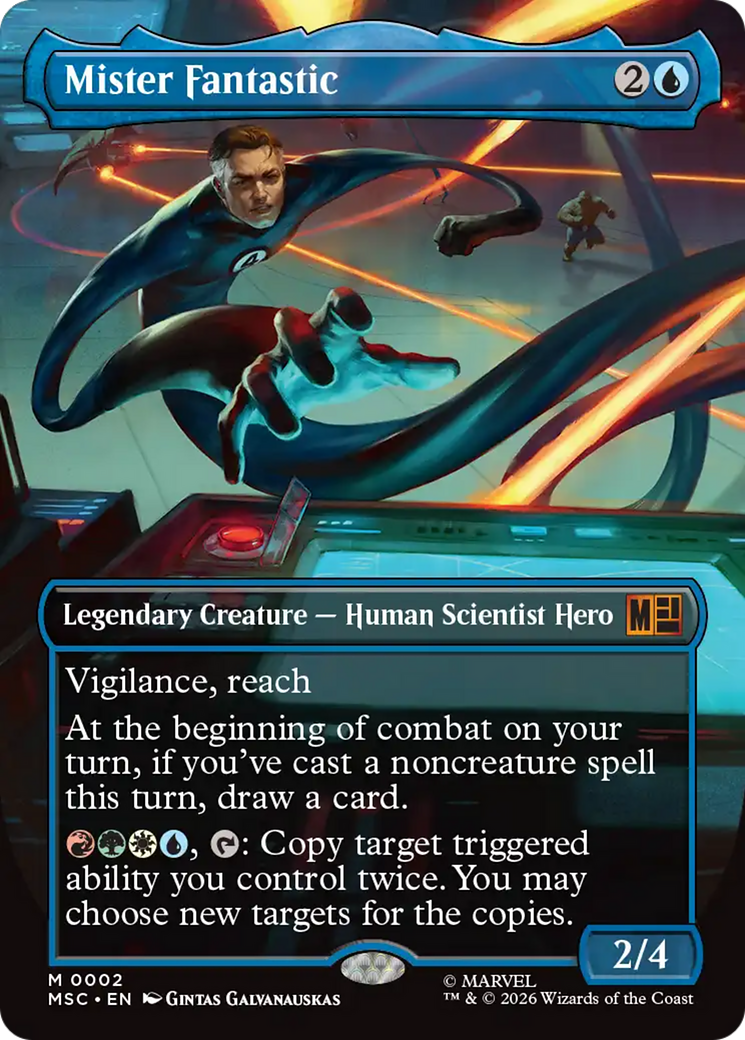Mister Fantastic (Borderless) [Marvel Super Heroes Commander] | Lots Moore NSW
