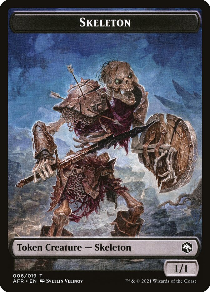 Illusion // Skeleton Double-Sided Token [Dungeons & Dragons: Adventures in the Forgotten Realms Commander Tokens] | Lots Moore NSW