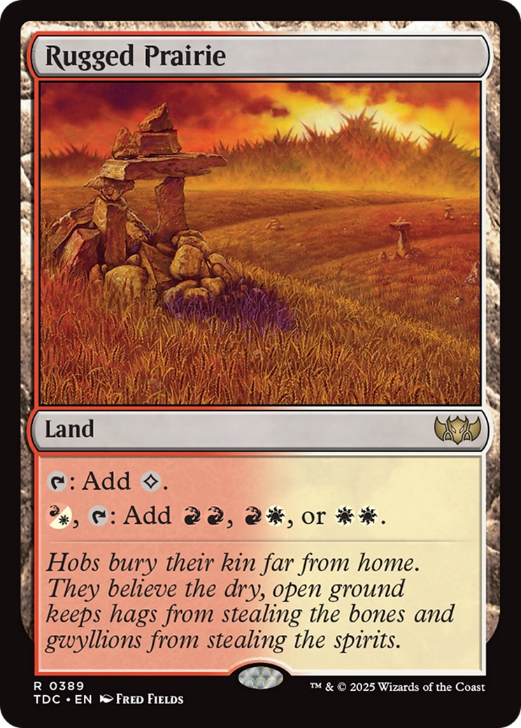Rugged Prairie [Tarkir: Dragonstorm Commander] | Lots Moore NSW