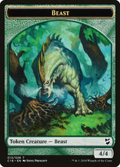 Cat Warrior // Beast (013) Double-Sided Token [Commander 2018 Tokens] | Lots Moore NSW