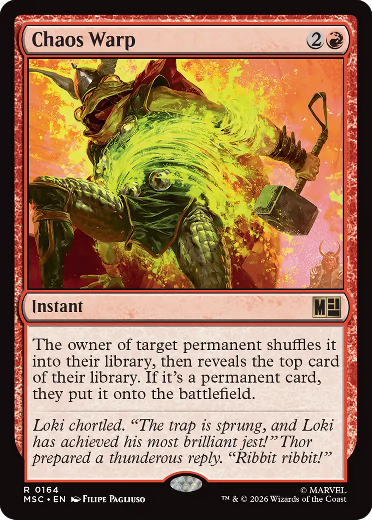 Chaos Warp (Surge Foil) [Marvel Super Heroes Commander] | Lots Moore NSW