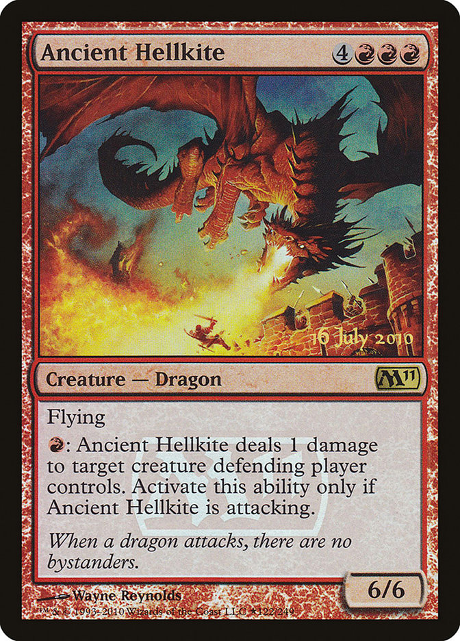 Ancient Hellkite [Magic 2011 Prerelease Promos] | Lots Moore NSW