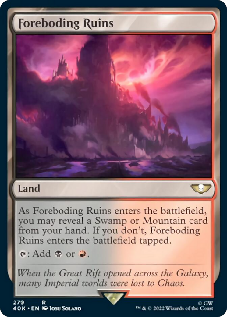 Foreboding Ruins (Surge Foil) [Warhammer 40,000] | Lots Moore NSW