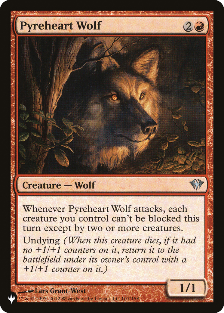 Pyreheart Wolf [The List Reprints] | Lots Moore NSW