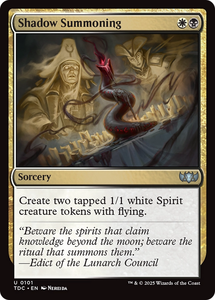 Shadow Summoning [Tarkir: Dragonstorm Commander] | Lots Moore NSW