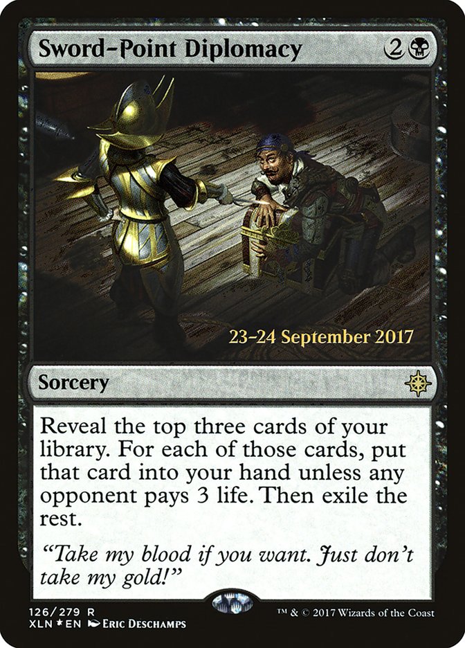 Sword-Point Diplomacy [Ixalan Prerelease Promos] | Lots Moore NSW