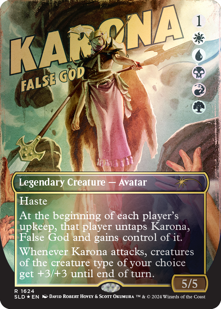 Karona, False God (Rainbow Foil) [Secret Lair Drop Series] | Lots Moore NSW