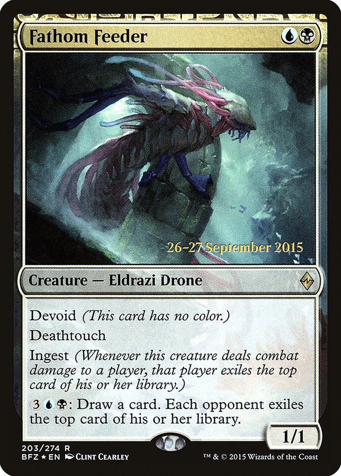 Fathom Feeder [Battle for Zendikar Prerelease Promos] | Lots Moore NSW