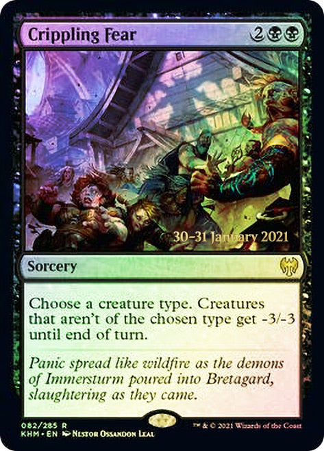 Crippling Fear [Kaldheim Prerelease Promos] | Lots Moore NSW