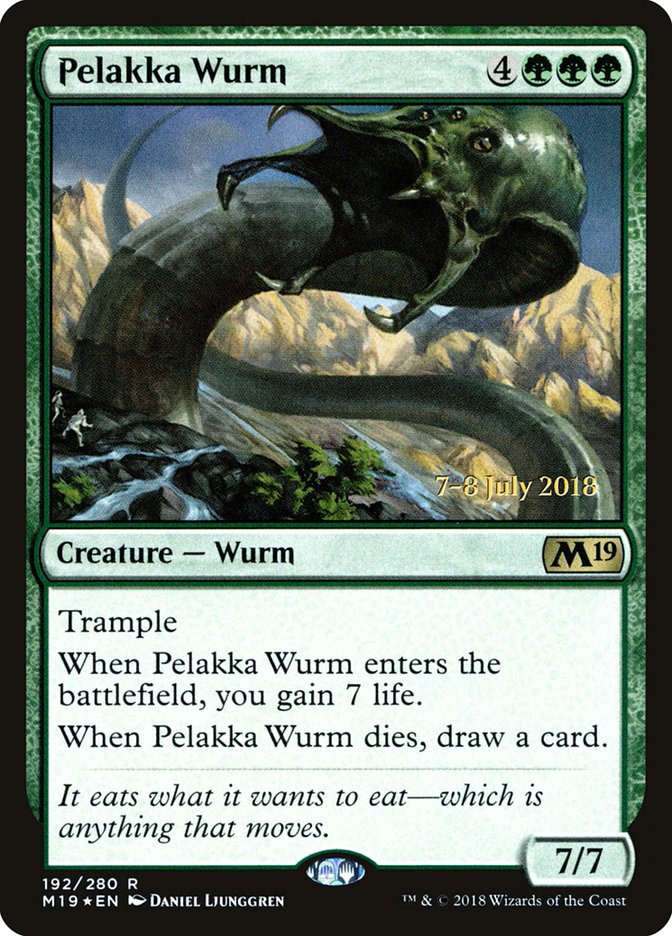 Pelakka Wurm [Core Set 2019 Prerelease Promos] | Lots Moore NSW