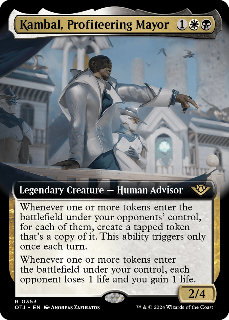 Kambal, Profiteering Mayor (Extended Art) [Outlaws of Thunder Junction] | Lots Moore NSW