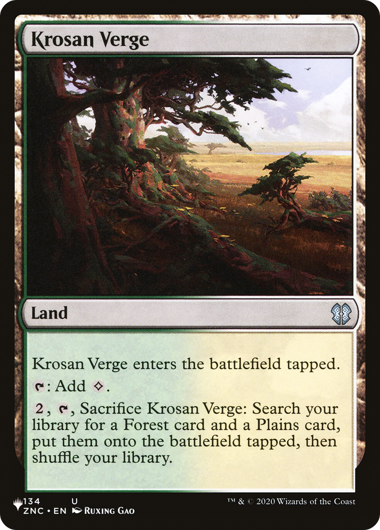 Krosan Verge (ZNC) [The List] | Lots Moore NSW