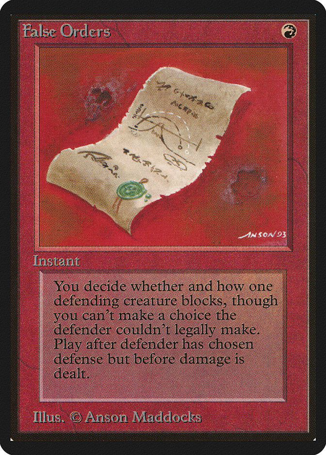 False Orders [Beta Edition] | Lots Moore NSW
