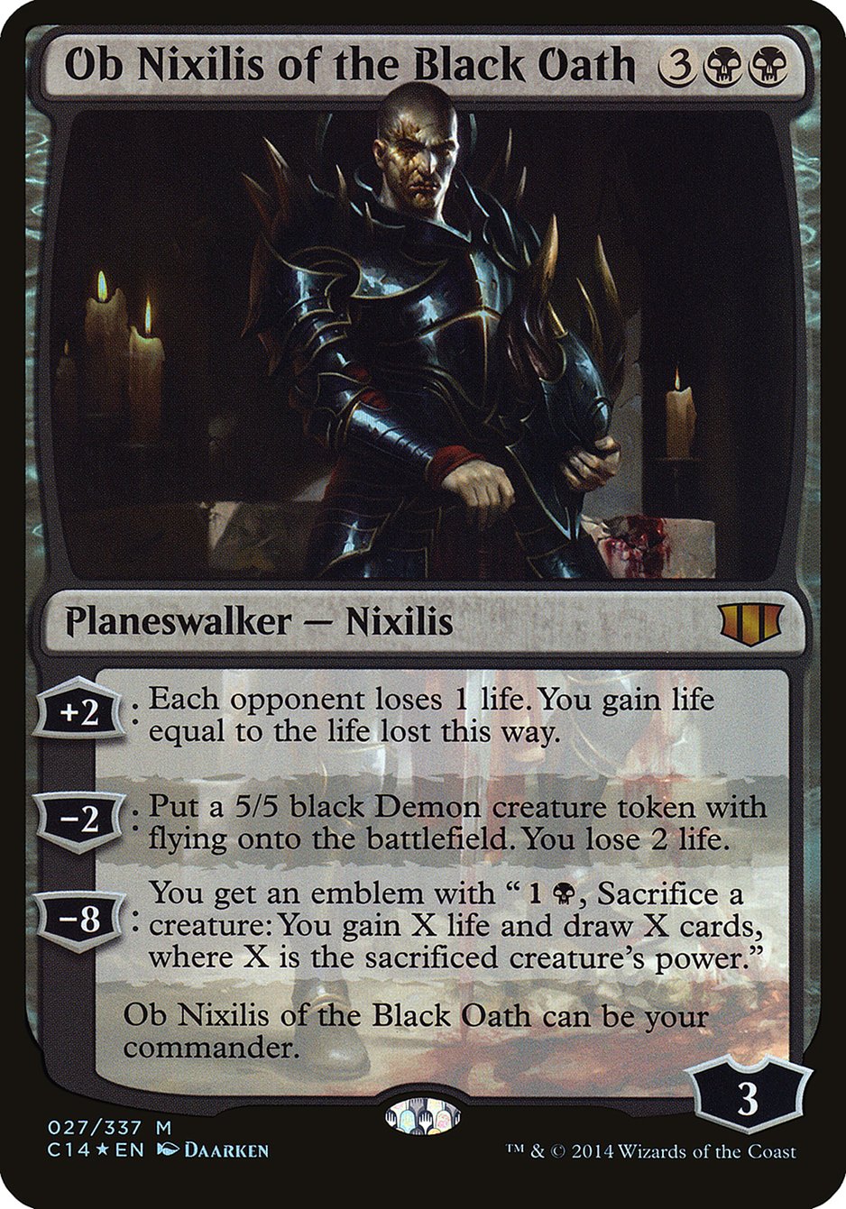 Ob Nixilis of the Black Oath (Oversized) [Commander 2014 Oversized] | Lots Moore NSW