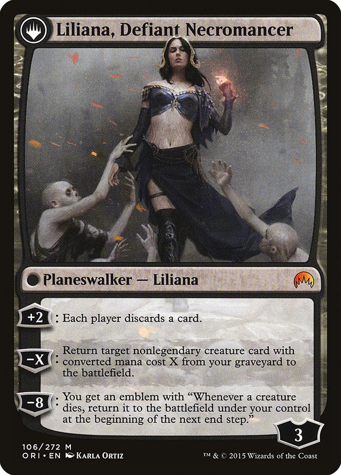 Liliana, Heretical Healer // Liliana, Defiant Necromancer [Magic Origins] | Lots Moore NSW