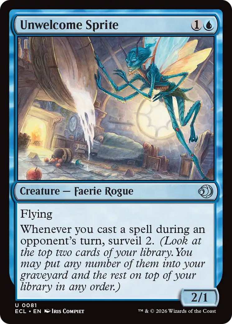 Unwelcome Sprite [Lorwyn Eclipsed] | Lots Moore NSW