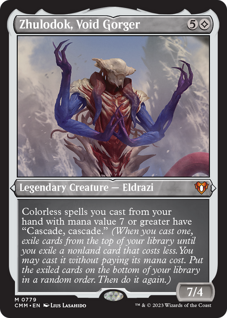 Zhulodok, Void Gorger (Display Commander) (Foil Etched) [Commander Masters] | Lots Moore NSW