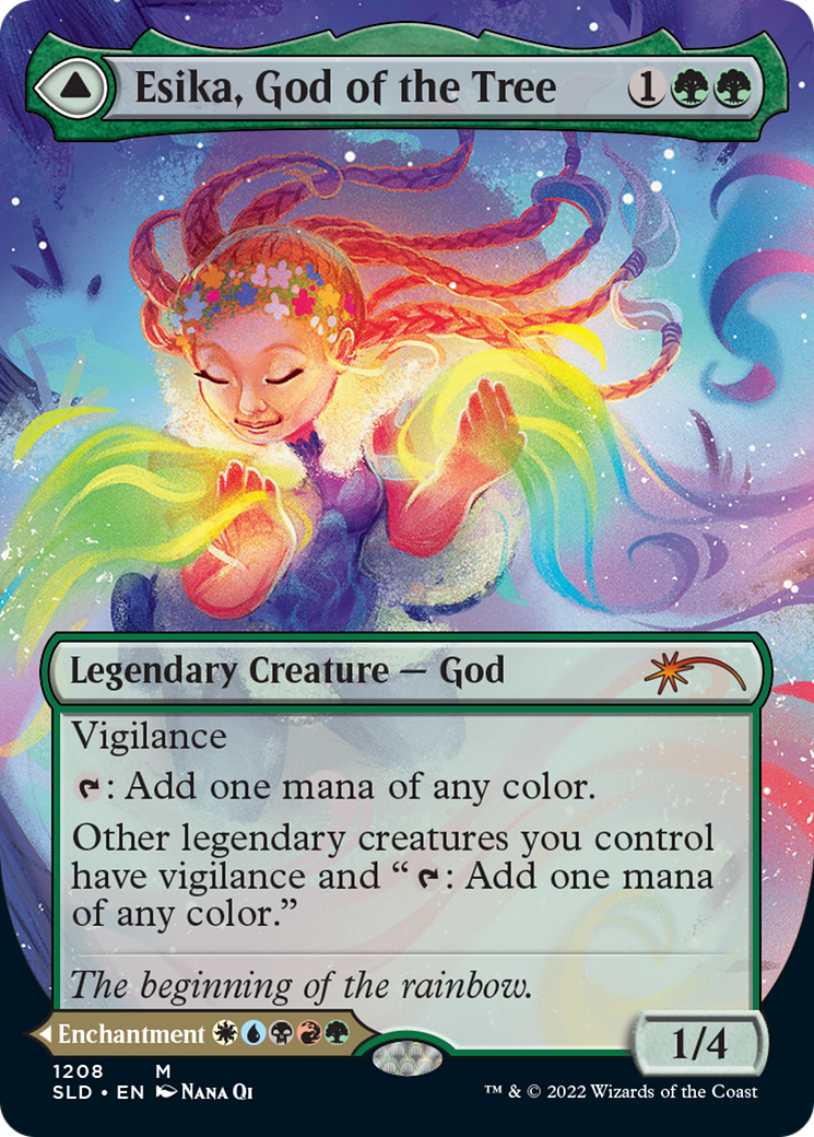 Esika, God of the Tree // The Prismatic Bridge (Display Commander) (Borderless) [Secret Lair: From Cute to Brute] | Lots Moore NSW